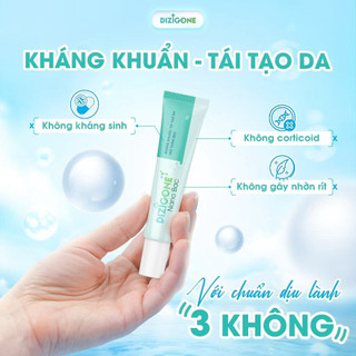 Kem DIZIGONE Nano Bạc - Kem kháng khuẩn, lành thương, tái tạo da, ngăn ngừa sẹo 25g