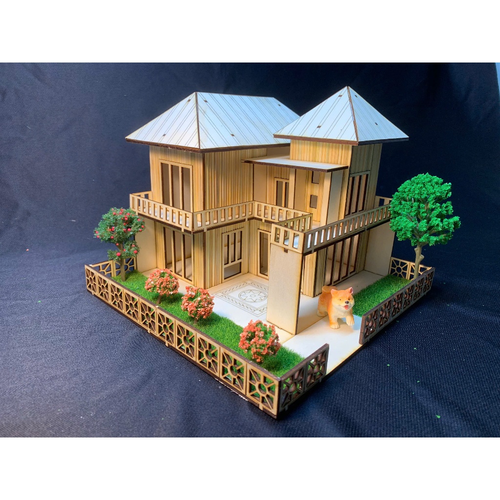 Nhà làm bằng tăm tre - ND02