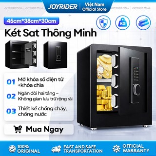 Két Sắt Điện Tử Thông Minh,Két Sắt Vân Tay Khóa Số Chống Cháy,Chống Cạy Phá Kèm Báo Động Chống Trộm