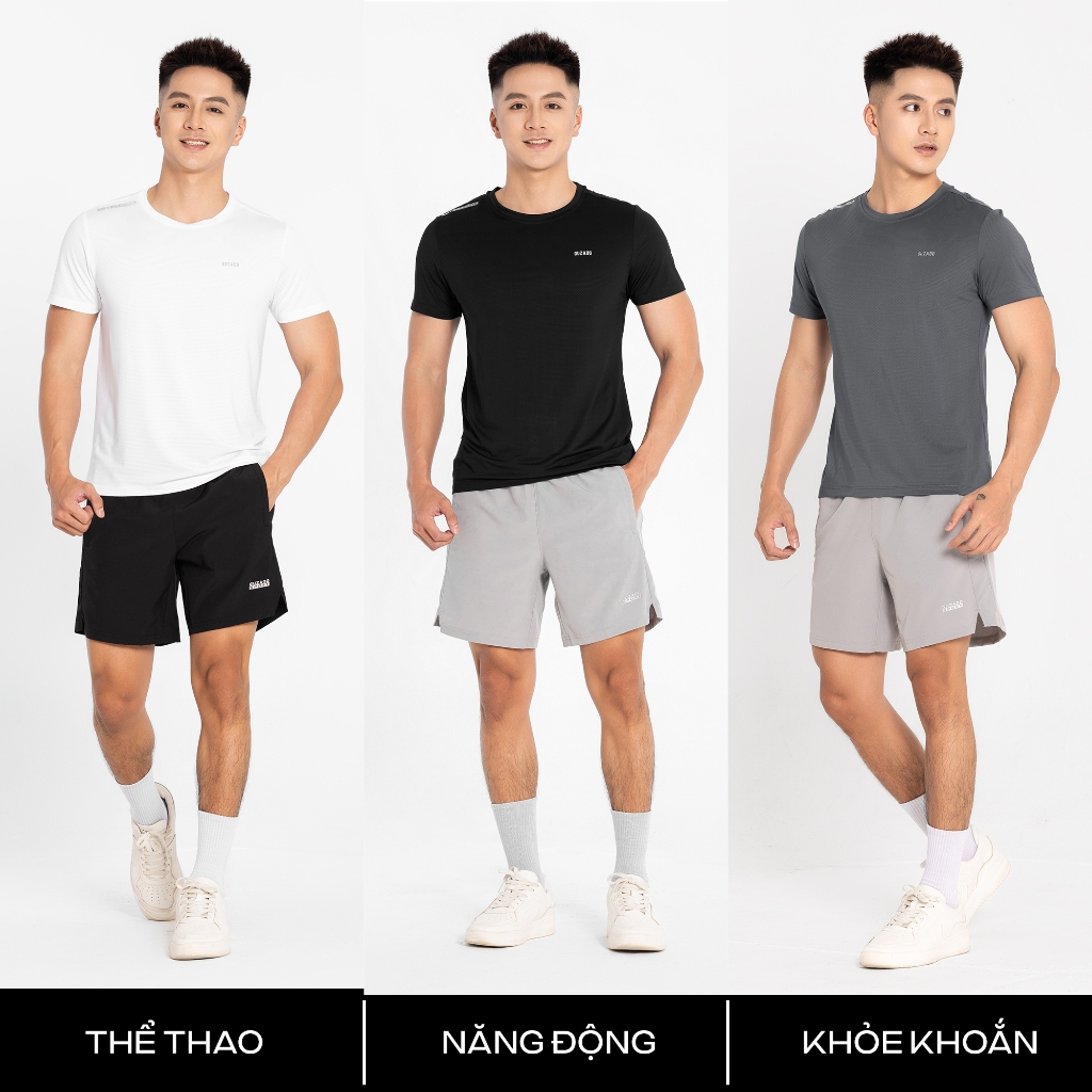 Áo thể thao nam Guzado Vải Coolmax dệt lỗ kim thoáng khí mau khô Co Giãn Vận Động Thoải Mái GTS04