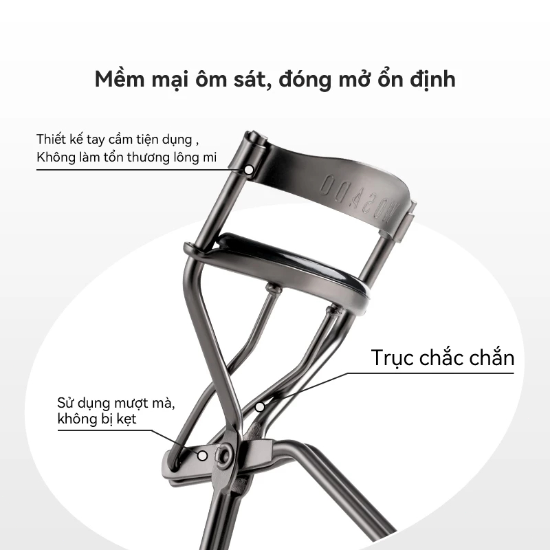 Kẹp Bấm Mi Chuyên Dụng Có Đệm Silicon Bấm Mi Siêu Cong Dụng Cụ Uốn mi cong lâu Dụng - Siêu Dễ Dàng, Tiện Lợi