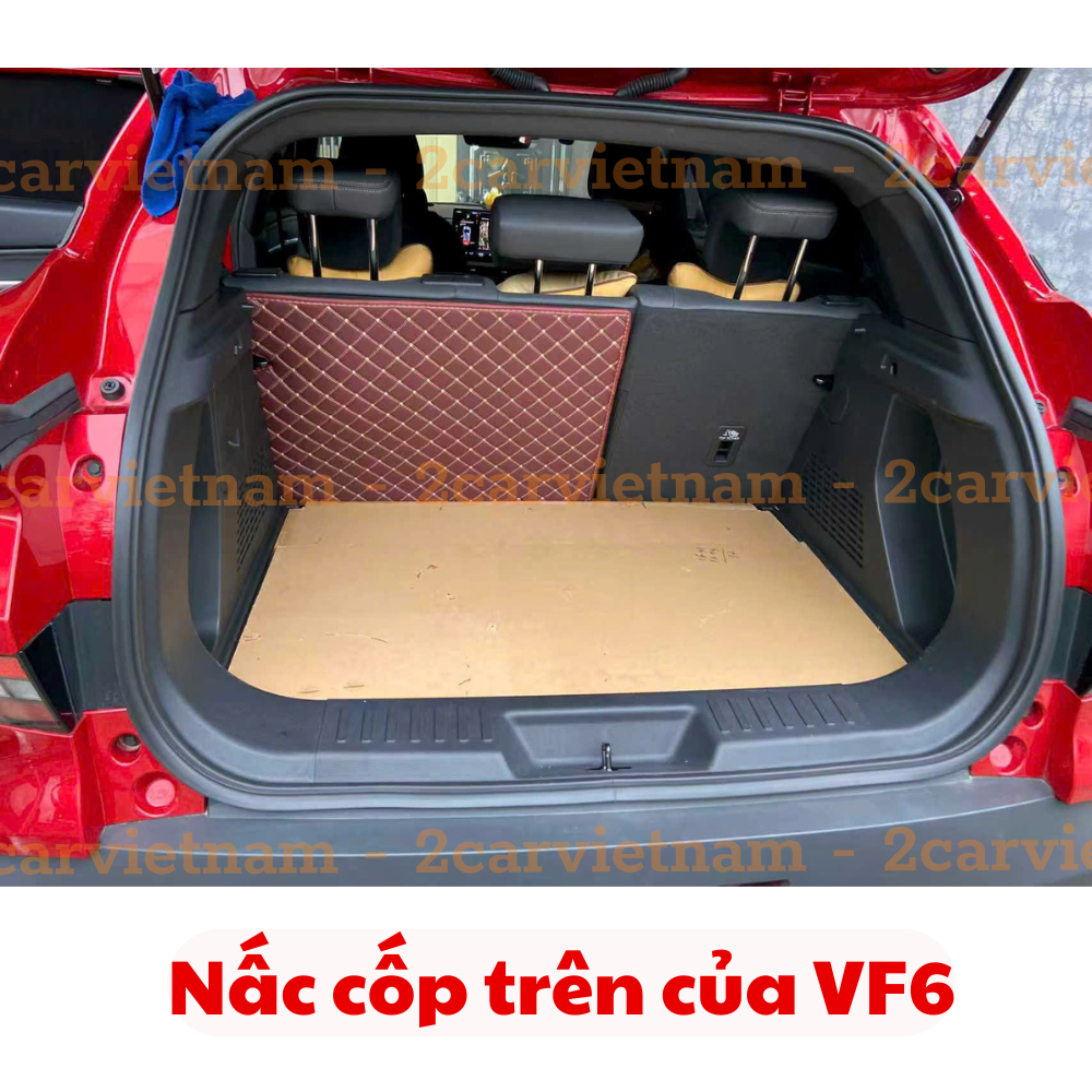 LÓT CỐP xe Vinfast VF6 nhựa dẻo siêu đẹp, siêu bền, chống thấm nước, không mùi, vừa khít xe