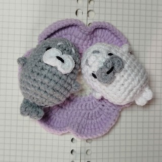 Móc khóa len hải cẩu mini | Made to Order – Thời gian chuẩn bị 15 ngày