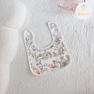 Yếm ăn dặm cho bé, chất vải mềm vintage phong cách Hàn