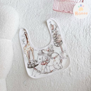 Yếm ăn dặm cho bé, chất vải mềm vintage phong cách Hàn