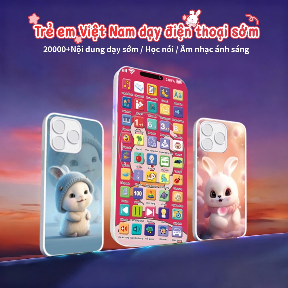 Điện Thoại Đa Năng Cho Trẻ 1-3 Tuổi - Giáo Dục Sớm, Âm Thanh Chuẩn, An Toàn Tuyệt Đối