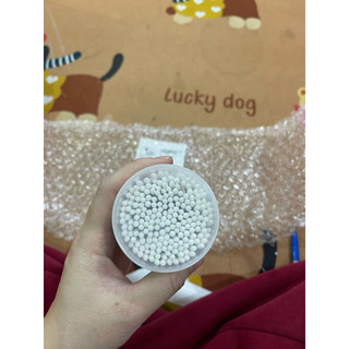 Hộp 200-400 Tăm bông trẻ em Tròn Molli Mới kháng khuẩn cho bé Pullkids