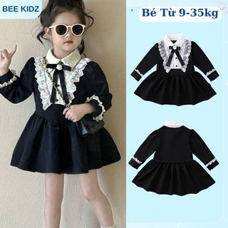 Váy Dài Tay Bé Gái, BST Váy Tiểu Thư Dài Tay Cho Bé Gái Chất Liệu Cotton Mềm  Phong Cách Sang Chảnh