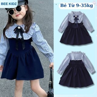 Váy Dài Tay Bé Gái, BST Váy Tiểu Thư Dài Tay Cho Bé Gái Chất Liệu Cotton Mềm  Phong Cách Sang Chảnh