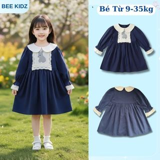 Váy Dài Tay Bé Gái, BST Váy Tiểu Thư Dài Tay Cho Bé Gái Chất Liệu Cotton Mềm  Phong Cách Sang Chảnh