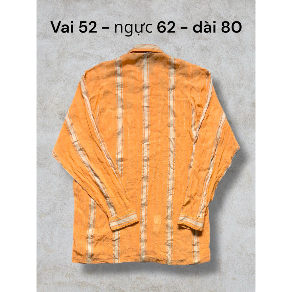 sơ mi linen Nhật - XL - trên 75 kg