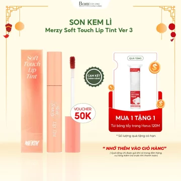 [New - Ver 3] Son Kem Siêu Lì, Siêu Mịn Môi Hàn Quốc Merzy Soft Touch Lip Tint 3g (03/2027)