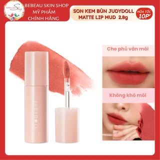 Son Bùn JUDYDOLL Matte Lip Mud Mịn lì Mờ Vân Môi Lâu Trôi Không Khô Môi 2,8g - Bebeau