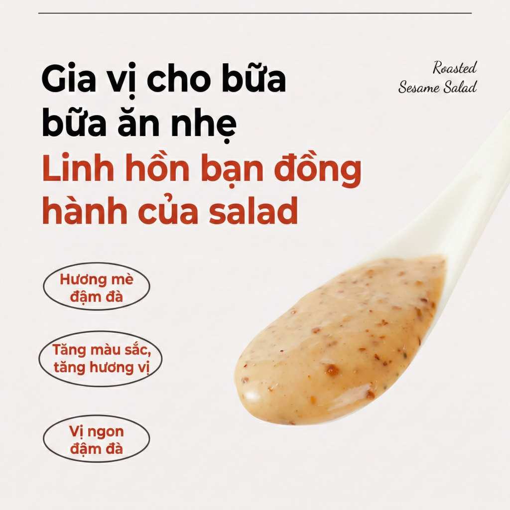 Sốt Mè Rang Bakerdream 258ml Chấm Thịt Nướng, Salad, Rong Nho - Nước Chấm Mè Rang Bách Diễm Thơm Bùi Béo Ngậy Luka Food