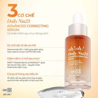 (Hàng Công Ty) Tinh Chất oh!oh! Skin Health 20% 23% Niacinamide Serum Dưỡng Sáng Giảm Thâm Nám 30ml Duduhouse