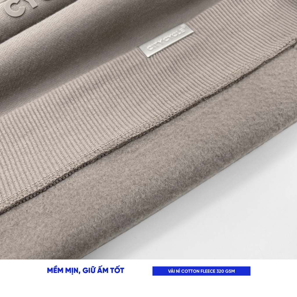 Áo sweater nam nữ đôi nỉ bông dày mùa thu đông Local Brand Chính Hãng City Cycle Áo Sweater Meteor