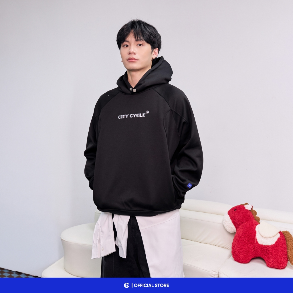 Áo hoodie boxy nỉ bông cá sấu mùa đông nam nữ boxy Local Brand Chính Hãng City Cycle Áo hoodie Space Ver 3