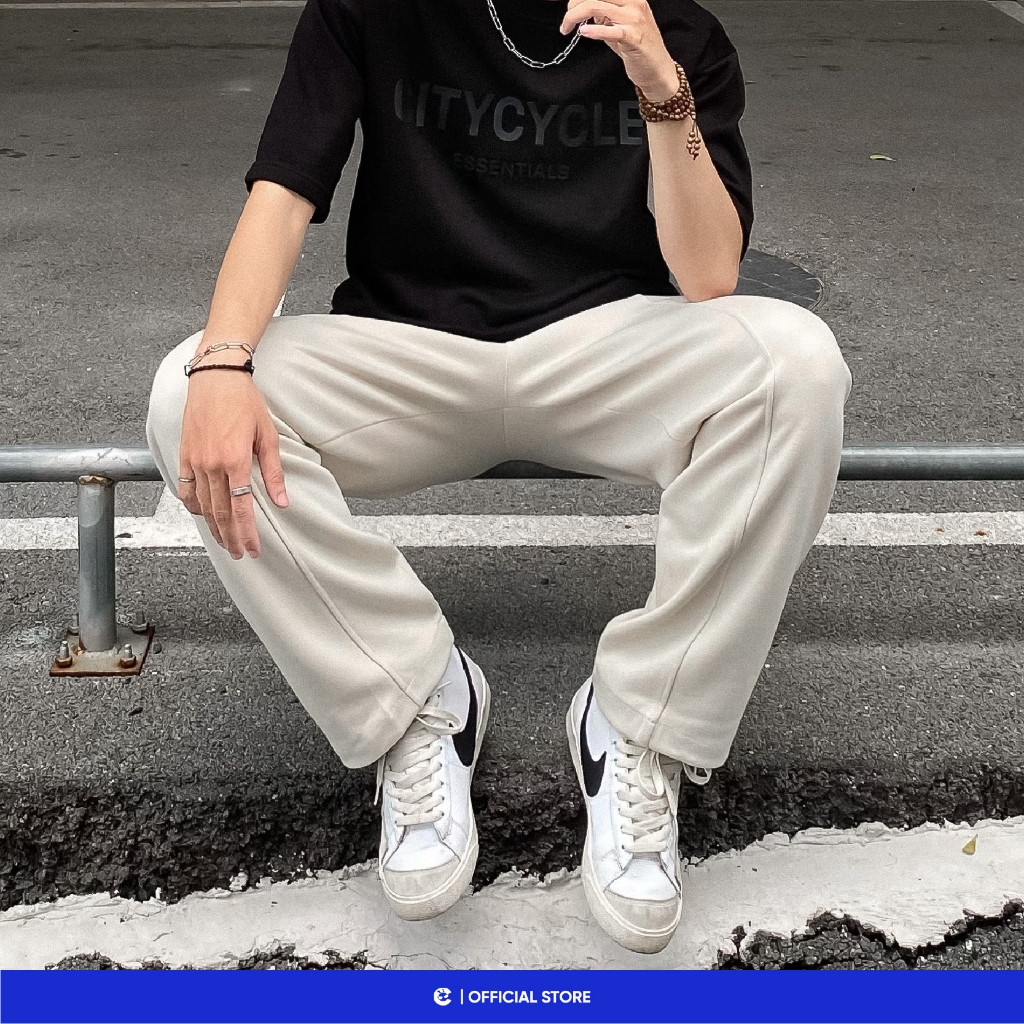 Quần ống rộng nam nữ dài nỉ suông vải mùa đông Local Brand Chính Hãng City Cycle Quần dài ống suông Comfort