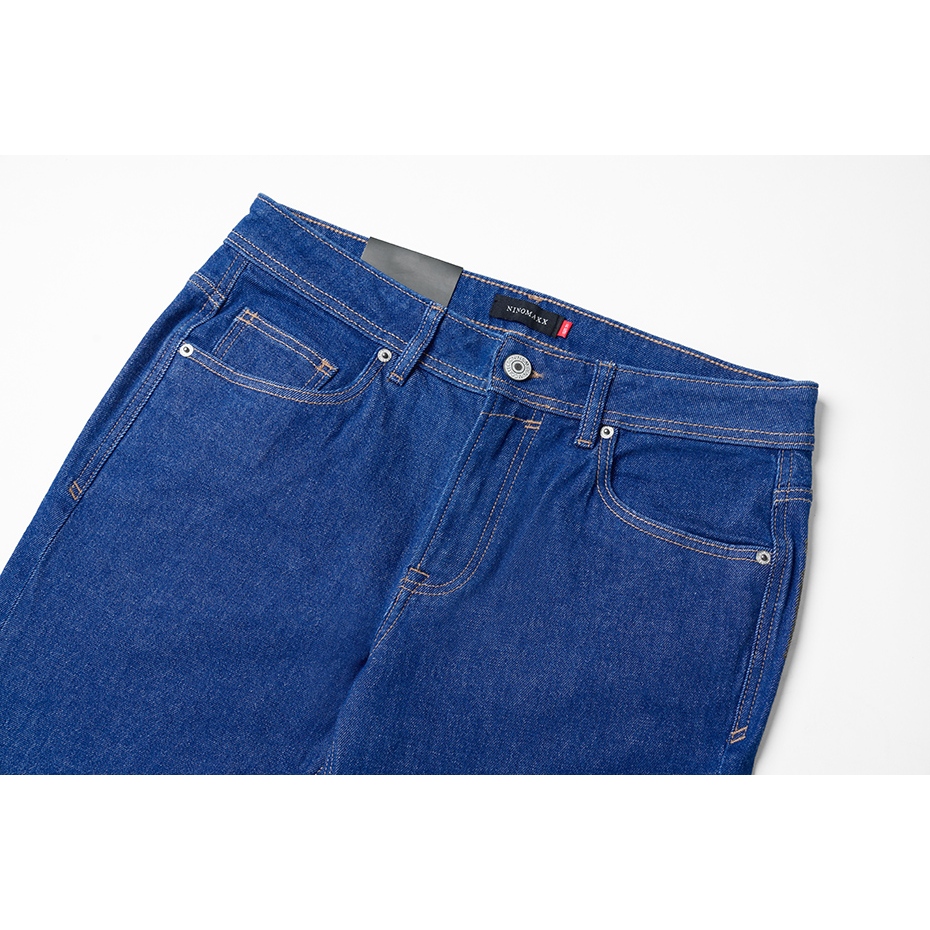 Quần Jean Nam Ninomaxx Form Tapered Xanh Dương RAWCORE DENIM Chất Vải Cứng Dày Độ Bền Cao Co Dãn Nhẹ 2509014