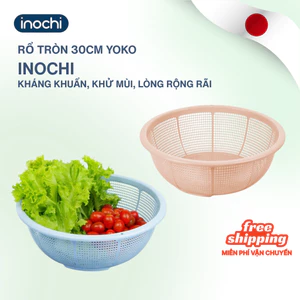 Rổ tròn 30cm Yoko Inochi nhựa cao cấp, an toàn cho sức khoẻ, tiện dụng, tiêu chuẩn Nhật Bản