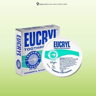 Bột Làm Trắng Răng Eucryl Hương Bạc Hà Tooth Powder Freshmint (50g)