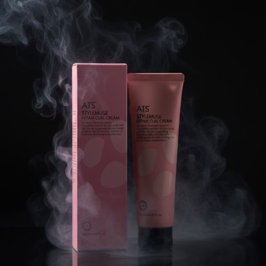 Kem Tạo Kiểu Tóc Xoăn ATS Stylemuse Repair Curl Cream 150ml | Hỗ Trợ Giữ Nếp, Giảm Xù, Lọn Xoăn Mềm Tự Nhiên.
