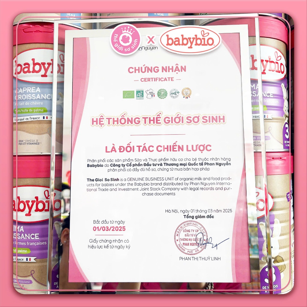 [🔥DEAL SỐC CÓ HẠN🔥] Babybio Sữa Dê Công Thức Số 1,2,3 Dinh Dưỡng Hữu Cơ 800g - Milk TGSS