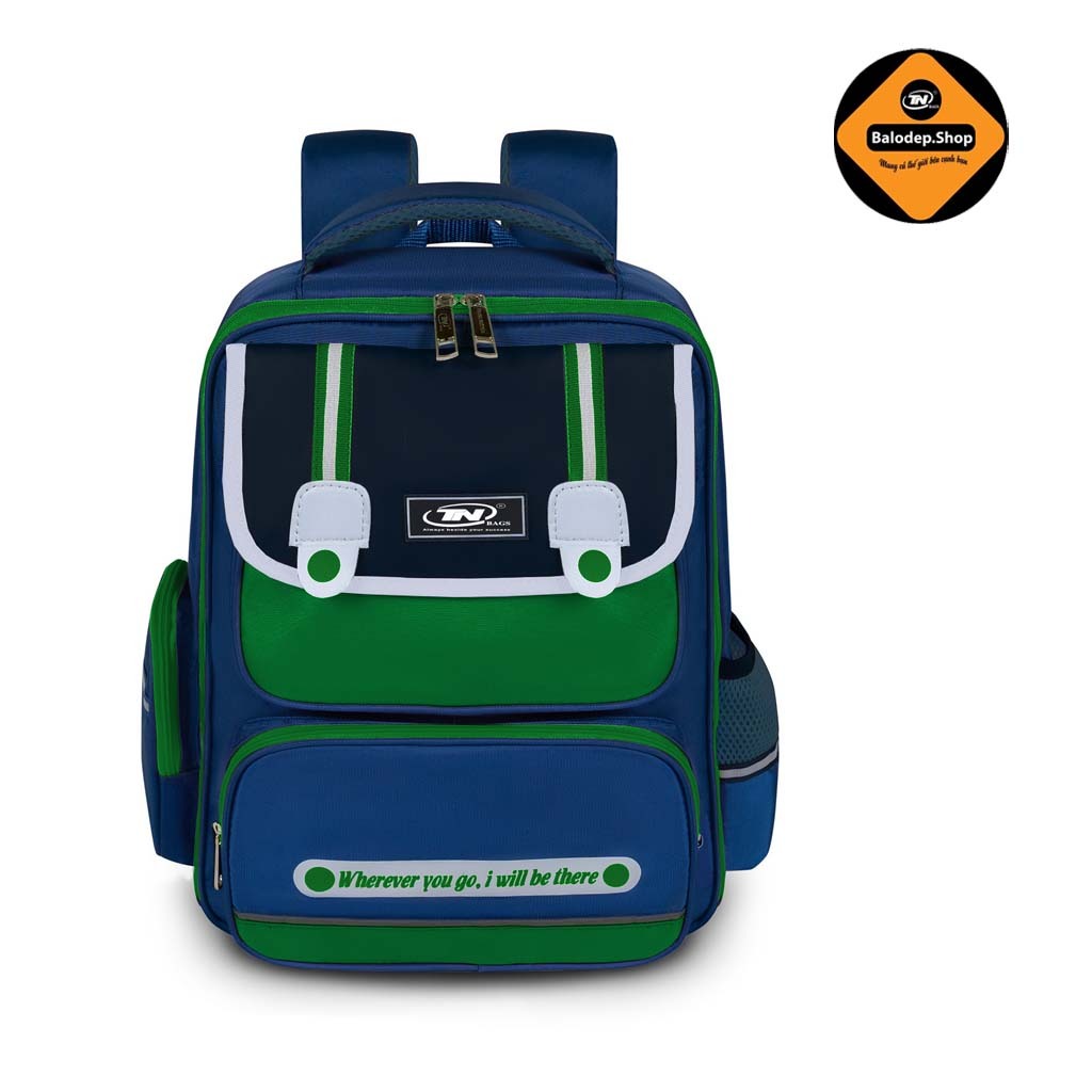 Balo Học Sinh Tiểu Học TNBags Smart Green TN.B 3111 – Nhẹ, Bền, Chống Gù Lưng, Ngăn Rộng Mở 180°!