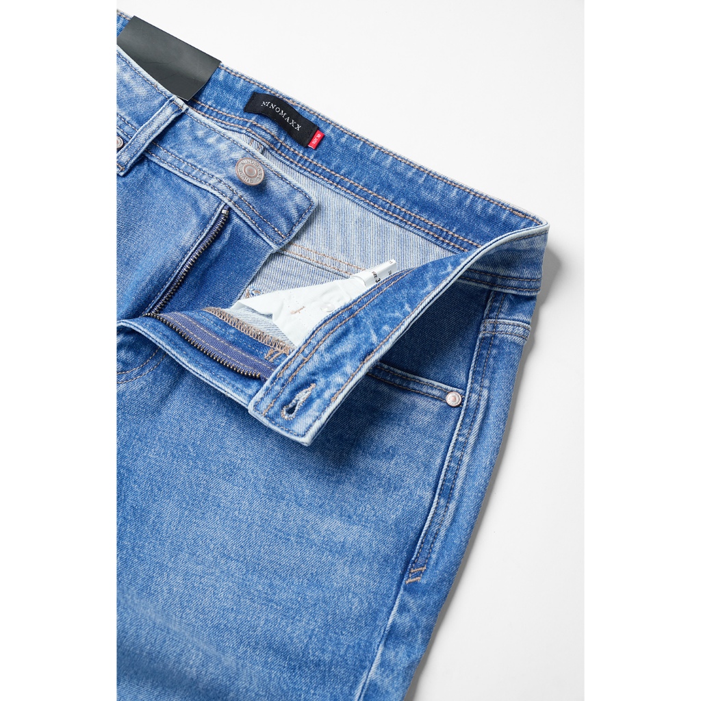 Quần Jean Nam Ninomaxx Straight RAWCORE DENIM Chất Vải Cứng Dày Độ Bền Cao Co Dãn Nhẹ 2509013