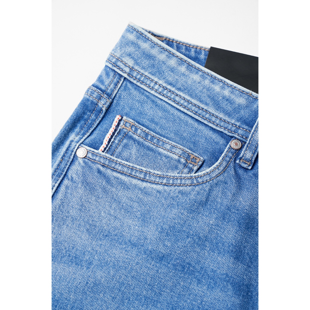 Quần Jean Nam Ninomaxx Straight RAWCORE DENIM Chất Vải Cứng Dày Độ Bền Cao Co Dãn Nhẹ 2509013