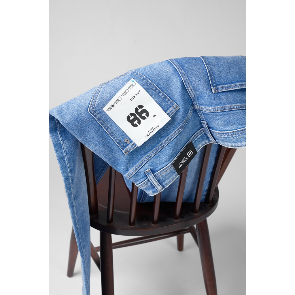 Quần Jean Nam Ninomaxx Straight RAWCORE DENIM Chất Vải Cứng Dày Độ Bền Cao Co Dãn Nhẹ 2509013
