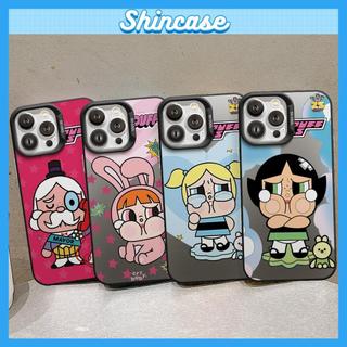Ốp Lưng iPhone Powerpuff IMD Cứng Nhám, Chống Sốc, Bảo Vệ Camera - iP 6/6s/7/8/Plus/X/XS/XR/11/12/13/14/15/16/17/Pro/Max