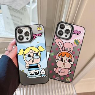 Ốp Lưng iPhone Powerpuff IMD Cứng Nhám, Chống Sốc, Bảo Vệ Camera - iP 6/6s/7/8/Plus/X/XS/XR/11/12/13/14/15/16/17/Pro/Max