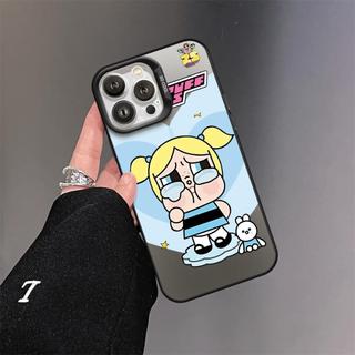 Ốp Lưng iPhone Powerpuff IMD Cứng Nhám, Chống Sốc, Bảo Vệ Camera - iP 6/6s/7/8/Plus/X/XS/XR/11/12/13/14/15/16/17/Pro/Max