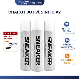 Chai Xịt Vệ Sinh Giày Tạo Bọt YATASMART 300ml Sạch Nhanh, Thơm Lâu Mẫu Mới 2026