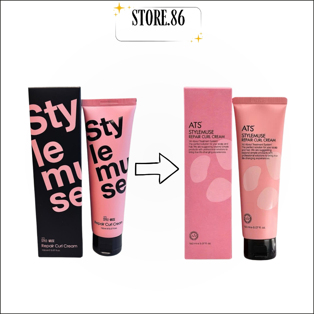 Kem Dưỡng Tóc ATS StyleMuse Repair Curl Cream | Tạo Kiểu, Giữ Nếp Tóc Xoăn & Giảm Xù Rối