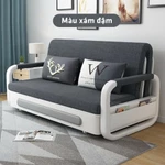 Sofa giường thông minh khung thép sơn tĩnh điện, Ghế Sofa giường gấp gọn đa năng có ngăn chứa đồ hàng nhập nguyên kiện — ảnh 2