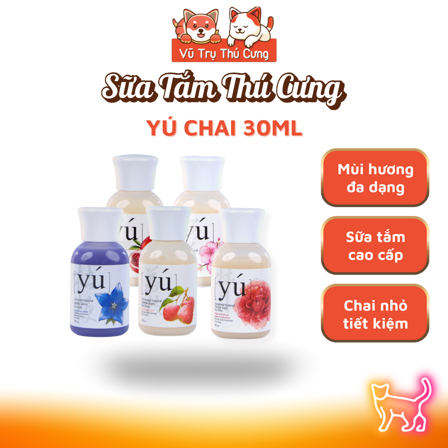 Sữa tắm Yu cao cấp cho Chó mèo lưu hương lâu 30ml