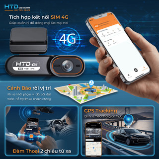 Camera Hành Trình Ô Tô HTD-C25 Lite 4G – Xem Từ Xa Qua Điện Thoại, Tặng Thẻ 32GB