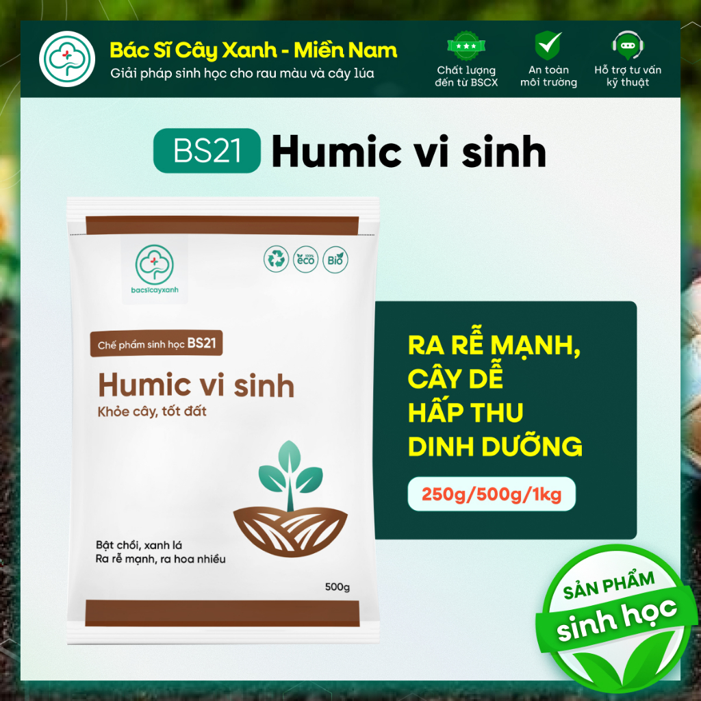 BS21 Humic Vi Sinh Giúp Cây Ra Rễ Đẻ Nhánh - Đất Tơi Xốp Cây Dễ Hấp Thu ...