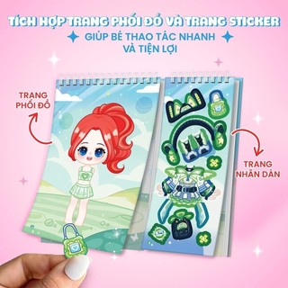 Sách Dreamy Fashion - Thời trang vũ trụ (Bóc dán hơn 200+ sticker sáng tạo cho bé gái)