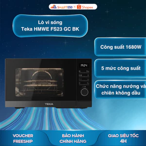 Lò vi sóng có nướng và chiên không dầu Teka HMWE FS23 GC BK - Bảo hành chính hãng 24 tháng