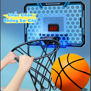 Đồ Chơi Bóng Rổ Treo Tường Có Bảng Tính Điểm Điện Tử Phát Nhạc, Phát Sáng Đẹp Mắt - Đồ Chơi Vận Động Thể Thao Tại Nhà