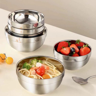 Tô chén bát inox kiểu Hàn Quốc 2 lớp cách nhiệt Chubby Chef  Hàng chính hãng inox cao cấp đủ kích cỡ bát nhà hàng