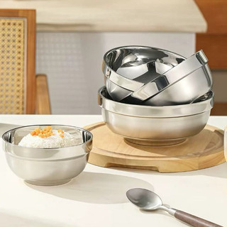 Tô chén bát inox kiểu Hàn Quốc 2 lớp cách nhiệt Chubby Chef  Hàng chính hãng inox cao cấp đủ kích cỡ bát nhà hàng