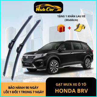 Gạt Mưa Ô Tô Honda BRV Cao Cấp HubCar Thân Mềm Không Xương Gạt Sạch Êm Ái Tăng Hiệu Suất Tối Ưu