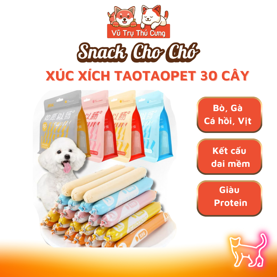 (Bịch 20 cây) Xúc xích cao cấp cho Chó Mèo YUMMY