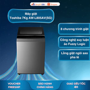Máy giặt Toshiba 7Kg AW-L805AV(SG) - Bảo hành chính hãng 24 tháng