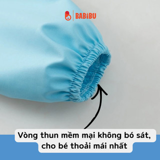 Áo yếm ăn dặm dài tay, áo yếm ăn dặm có máng, chống thấm cho bé, dễ dàng vệ sinh