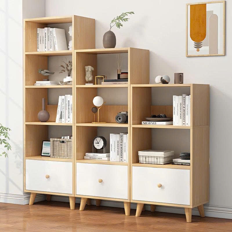 Kệ Tủ sách gỗ 3 4 5 tầng cao cấp decor bàn làm việc phong cách Nordic thương hiệu ILUMIA - GP144 | BigBuy360 - bigbuy360.vn